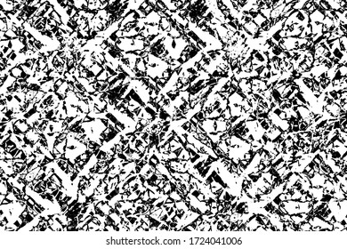 Abstract black and white background. Grunge texture. Monochrome vector pattern