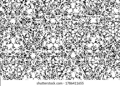 Abstract black and white background. Grunge texture. Monochrome vector pattern