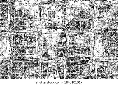Abstract black and white background. Grunge texture. Monochrome vector pattern