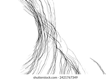 Resumen de fondo blanco y negro. Grabar texturas como tarjeta. Impresión de ilustración dibujada a mano. Resumen de la pintura en rastros de luz. Dibujar trazos con lápiz. Mancha de elementos de diseño. Vector.
