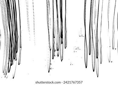 Abstrakter schwarz-weißer Hintergrund. Zieh die Texturen als Karte. Handgezeichneter Illustrationsdruck. Abstrakte Lichtpfade malen. Bleistiftzeichnungen. Design-Elementfleck Vektorgrafik.