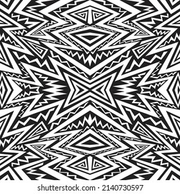 Abstract black and white background with irregular lines and various pattern