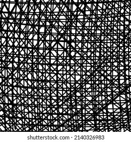 abstract black and white background of black lines. pattern of black lines on white, hand-drawn lines abstract background. Hand-drawn ink pattern and textures set.