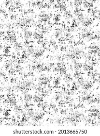 Abstract black and white background. Monochrome texture in grunge style. Old vintage pattern from cracking, fading print and design