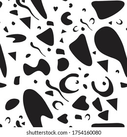Abstract black and white background, nice pattern with abstract decoration, vector illustration, pattern design. digital papers