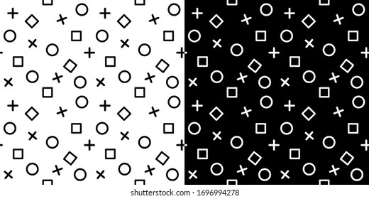 Abstract. black and white background pattern seamless design for mask face, pillow, print, fashion, clothing, fabric, gift wrap. Vector.
