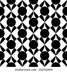 Abstract black and white background pattern.