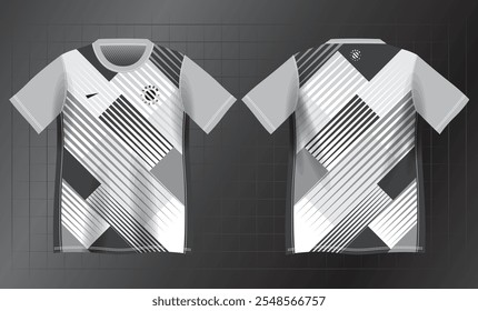 abstract black and white background pattern for sport jersey design mockup
