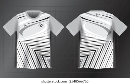 abstract black and white background pattern for sport jersey design mockup