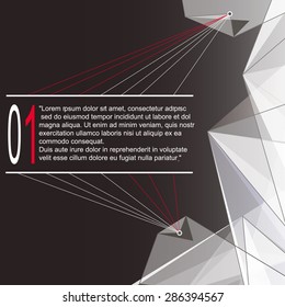 Abstract black and white  background Polygonal Connecting the dots and lines  EPS10 vector illustration space