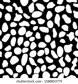 Abstract black and white background. Seamless pattern with animals print for wallpaper, web page, textures, card, postcard, faric, textile. Decorative vector illustration. 