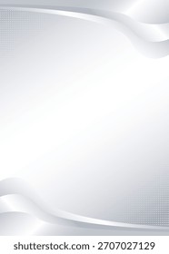 Forma de fondo blanco y negro Abstractas o Fondo de pantalla de fondo en escala de grises de Vector para Anuncio de volante, efecto plateado o metálico