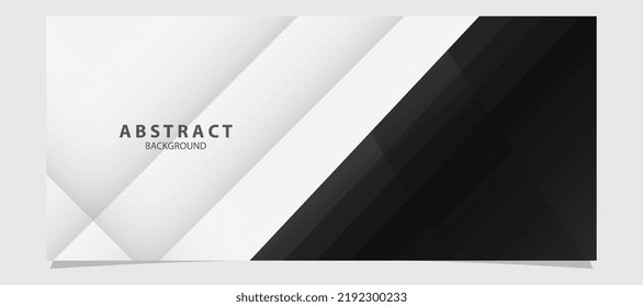 Abstract black and white background shapes vector template design perfect for marketing banners, business, advertising, webinars, etc