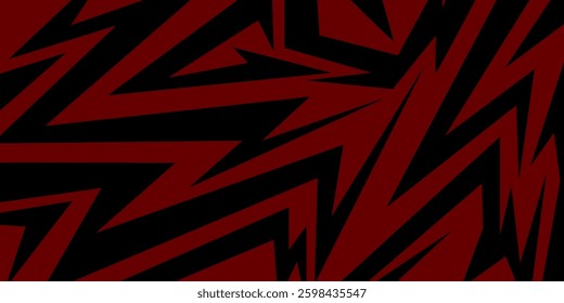 Abstract black and white background with spikes and zigzag line pattern. eps 2