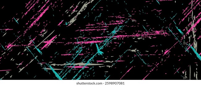 Abstract black and white background with spikes and zigzag line pattern