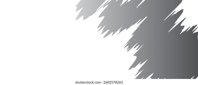 Abstract black and white background with spikes and zigzag line pattern art