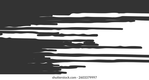 Abstract black and white background with spikes and zigzag line pattern 