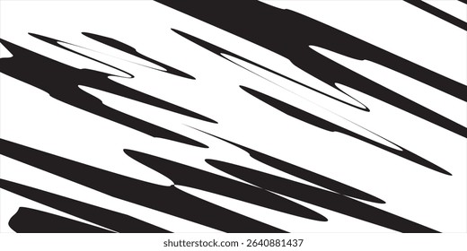 Abstract black and white background with spikes and zigzag line pattern. eps 10