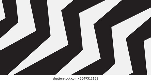 Fundo preto e branco abstrato com picos e padrão de linha de ziguezague