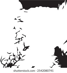 Abstract black and white background, splashing paint