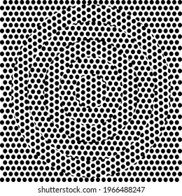 abstract black and white background template dotted morphing halftone wave design, op art