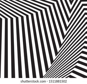 Optical Zig Zag Pattern Background Design Stock Vector (Royalty Free ...