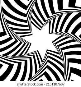 Abstract black and white background. Vector geometric pattern.
