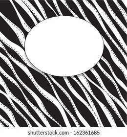 abstract black and white background of wavy lines vector