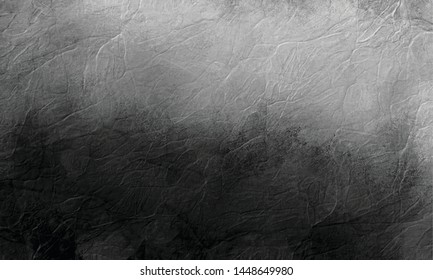 Abstract black and white background with wrinkled marbled texture creases in old distressed vintage design vector