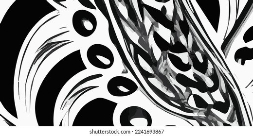 abstract black and white backgrund with lines eps10