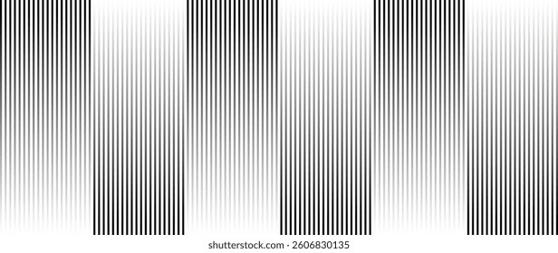 Abstract black and white blend line art background vector. Wallpaper design with wavy line in motion. Illustration for banner, packaging, social media, ads.