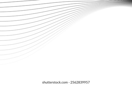 abstract black white blend wave line art can be used background.