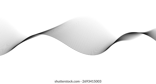 abstrakte schwarz-weiße Mischung Welle Hintergrund Design.