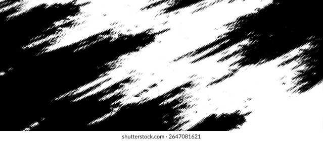 Abstract Black and White Brush Strokes. vector Eps 10