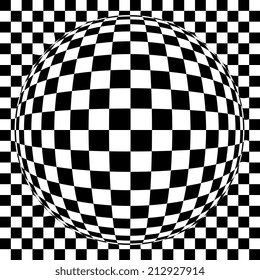 Abstract black and white checkered background