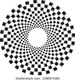 Abstract black and white chess frame pattern, sport or cinema border design background