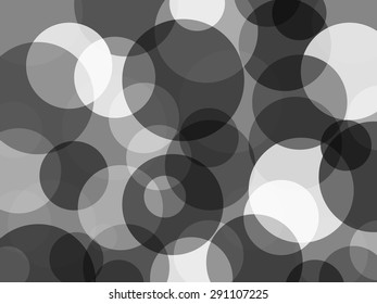 Abstract black white circles background