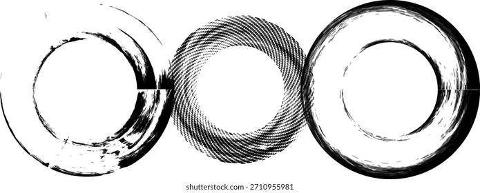 Abstractas círculos blancos y negros que crean un Bucle infinito conceptualmente