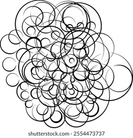 abstract black and white circular pattern