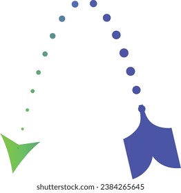 Abstract Black and White, Color and Gradient Arrow EPS Vector