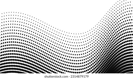 Abstract black and white color halftone pattern comic background dotted backdrop with circles, dots, point large scale element for web banners, posters, cards, wallpapers