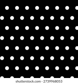 Abstract black and white colour polka doat pattern used for as background. Vector illustration.