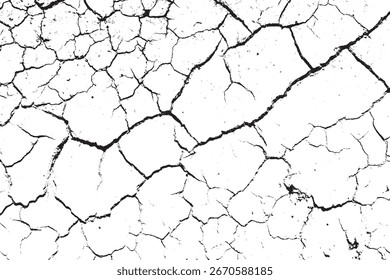 Textura Abstractas de superposición de grunge de tierra agrietada blanca negra