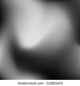 Abstract black and white, dark monochrome blur gradient background for design concepts, wallpapers, web, presentations and prints. Vector illustration.