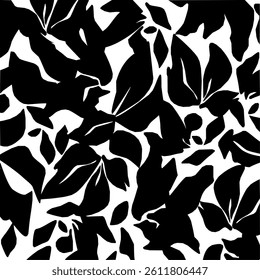 Abstract black and white decorative pattern. Vector Illustration.
