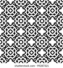 Abstract black and white decorative pattern background vector illustration