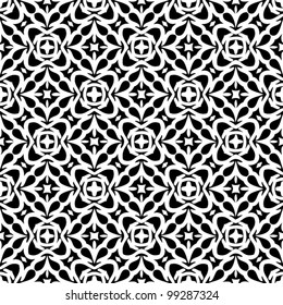 Abstract black and white decorative pattern background vector illustration