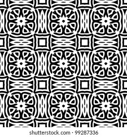 Abstract black and white decorative pattern background vector illustration