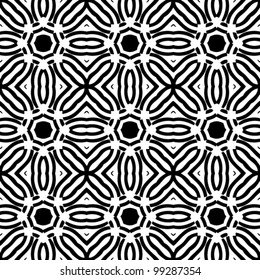 Abstract black and white decorative pattern background vector illustration