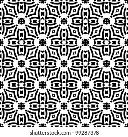 Abstract black and white decorative pattern background vector illustration